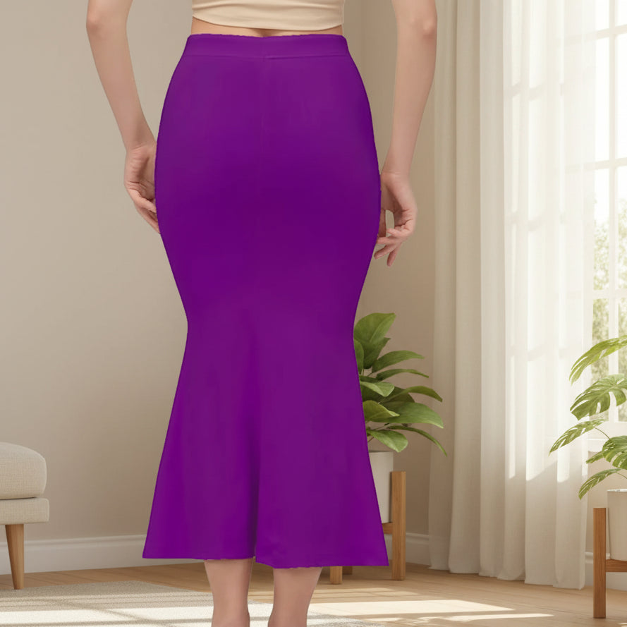 Purple Color Lycra Everyday Comfort Saree Shapewear For Women Alna Apparels