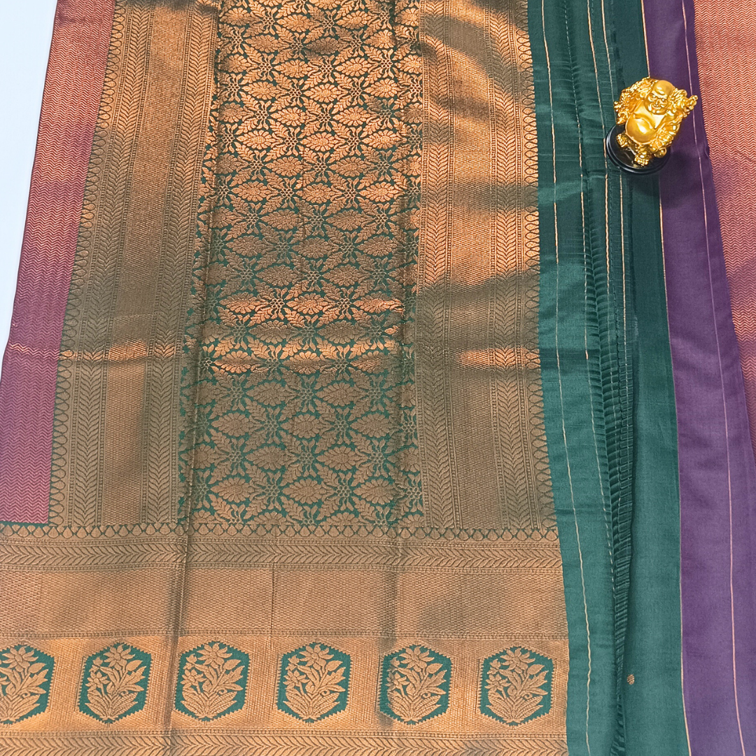 Wine Color Neon Silk Saree Alna Apparels
