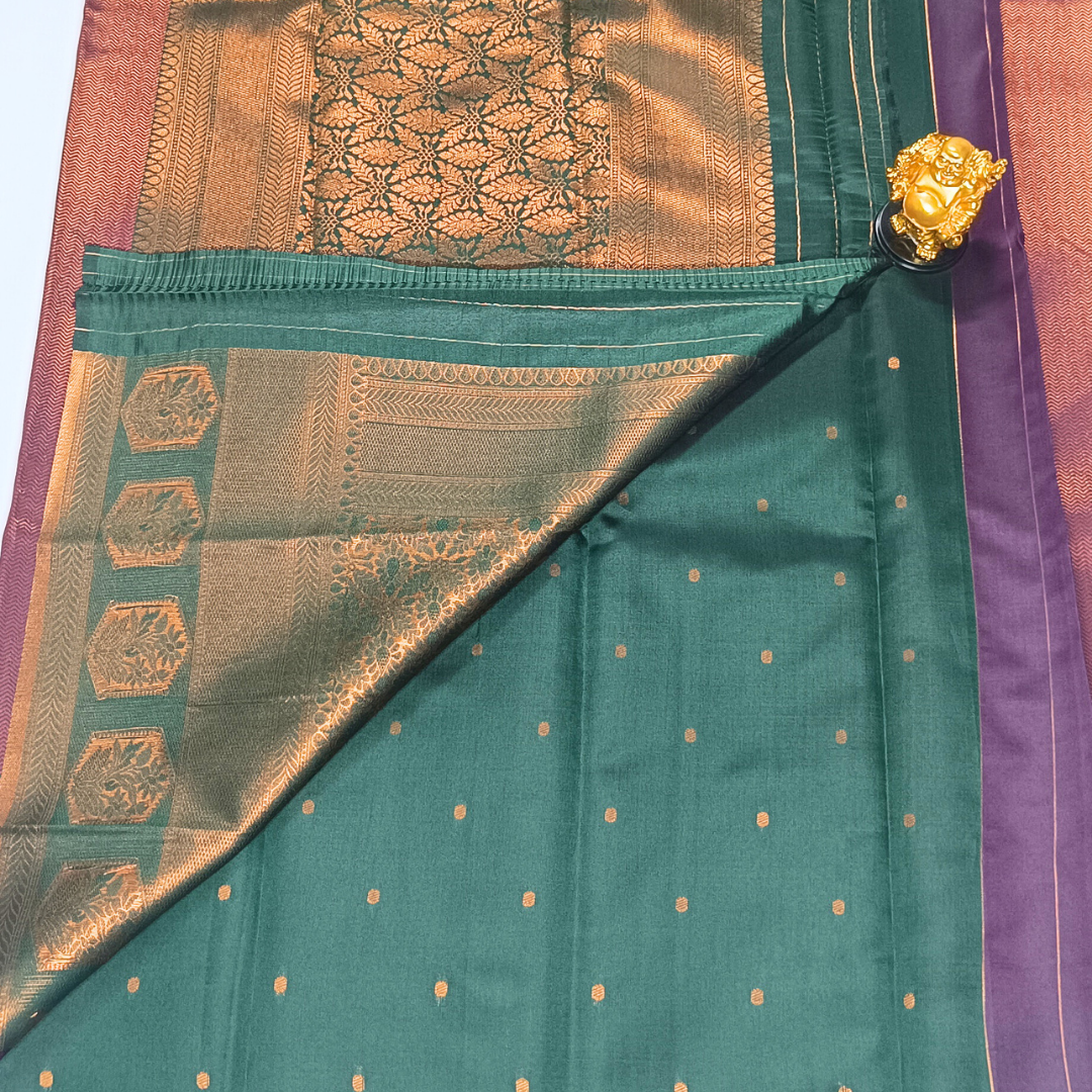 Wine Color Neon Silk Saree Alna Apparels