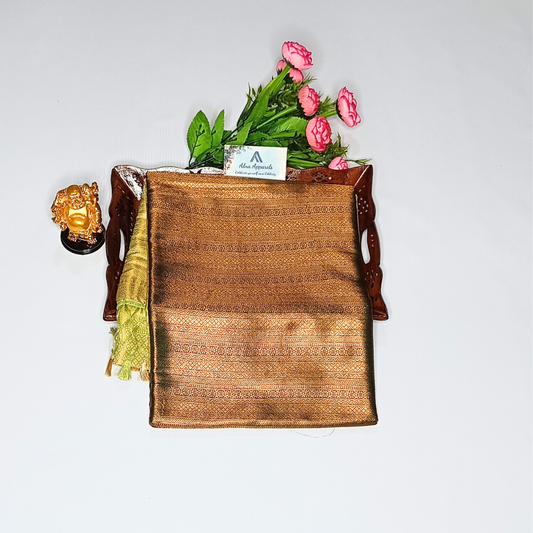 Dark Green Color Kubera Silk Saree Alna Apparels