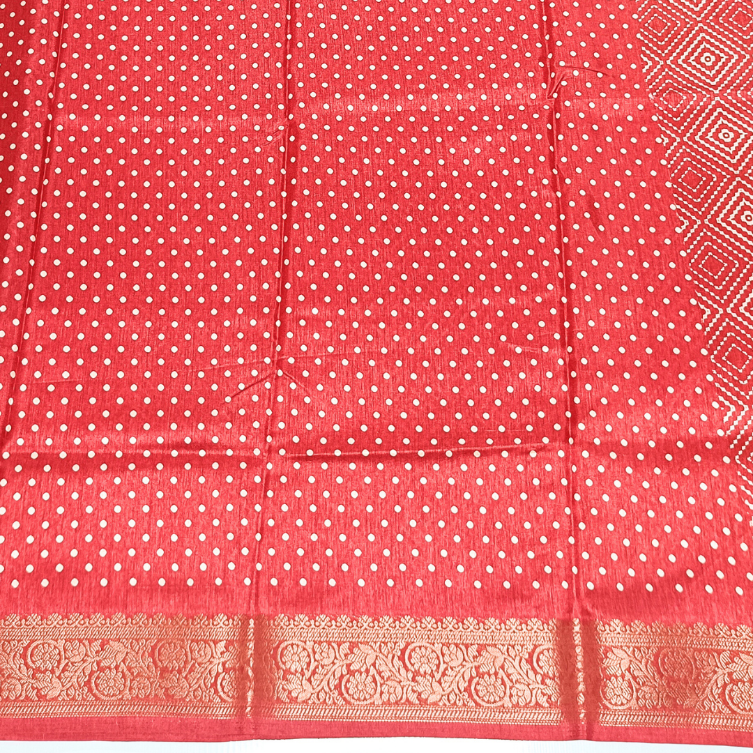 Red Color Dola Silk Sarees Alna Apparels