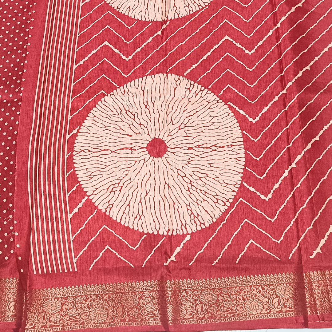 Red Color Dola Silk Sarees Alna Apparels