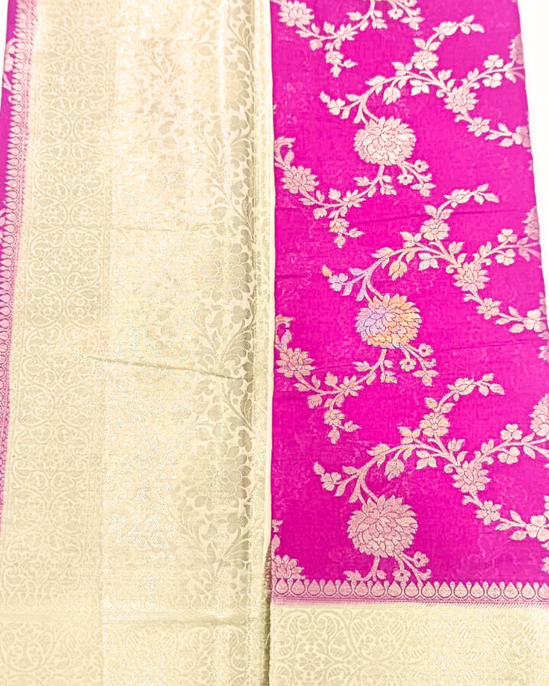 Pink Color  Banarasi Silk Saree Alna Apparels