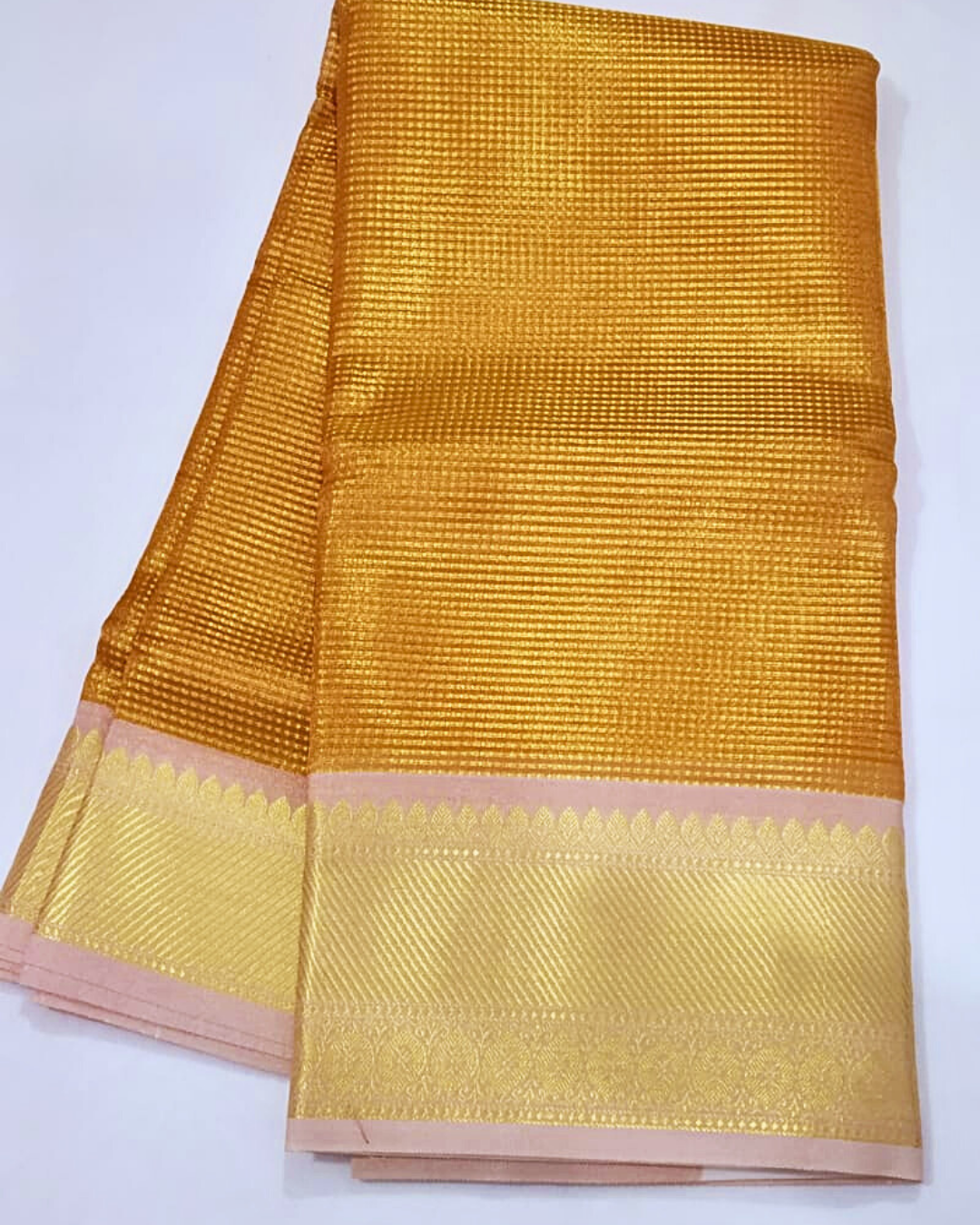 Gold Banarasi Tisue Silk Saree Alna Apparels