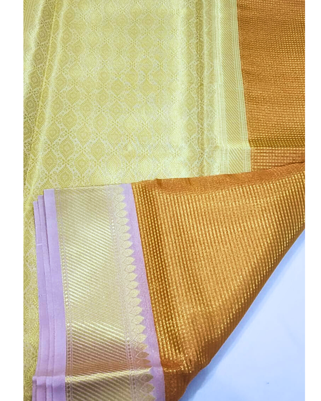 Gold Banarasi Tisue Silk Saree Alna Apparels
