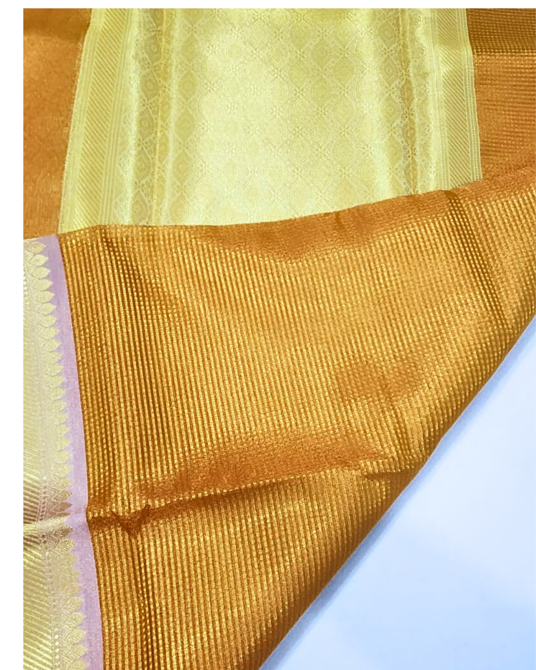 Gold Banarasi Tisue Silk Saree Alna Apparels