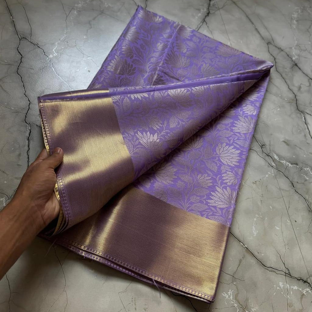 Banarasi Semi Kathan Soft Silk Saree Alna Apparels