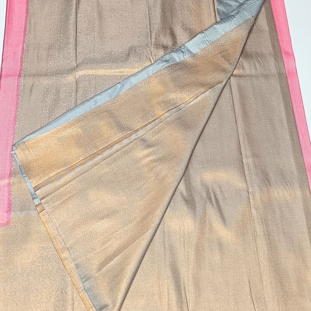 Pink Color Neon Silk Saree Alna Apparels