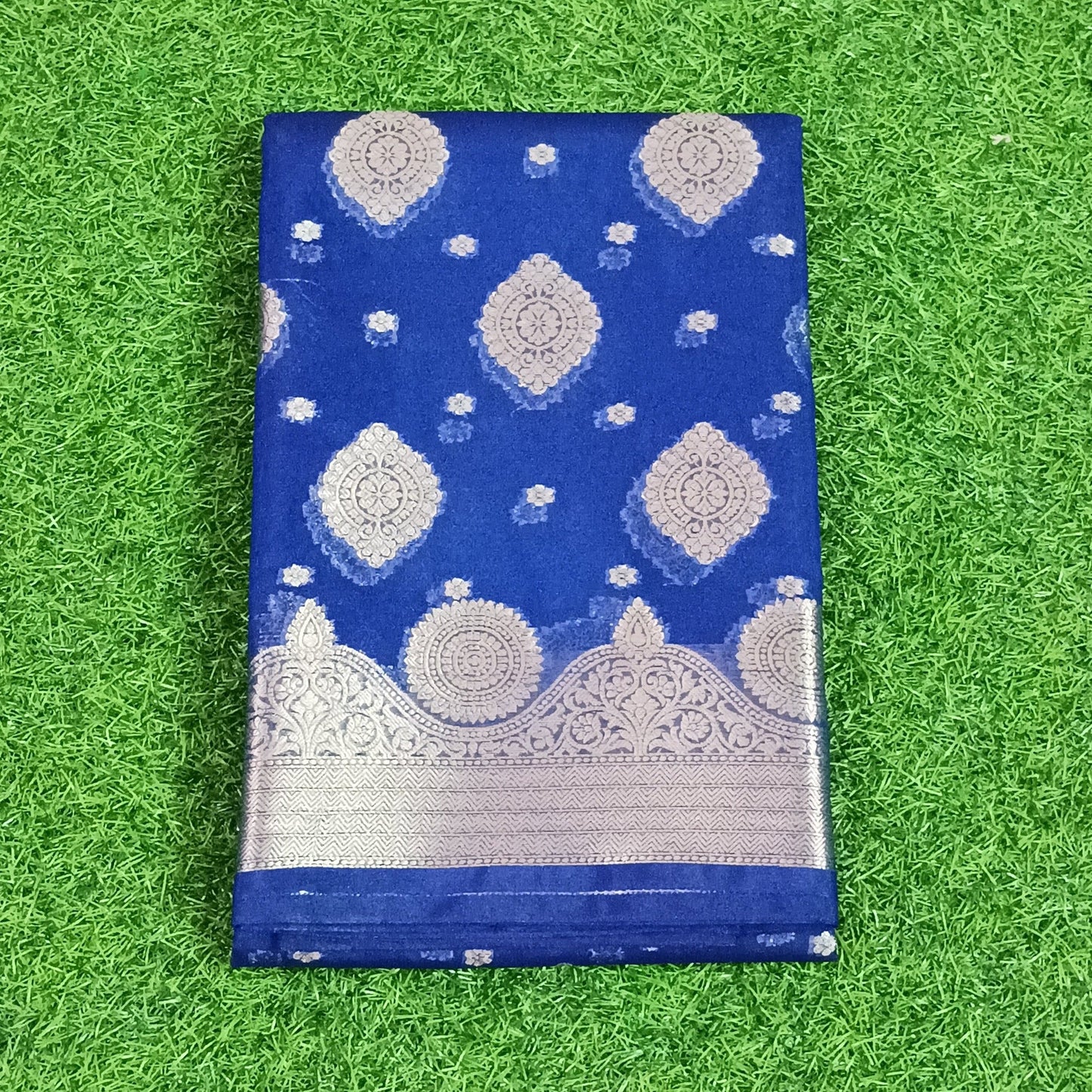 Blue Banarasi Georgette Saree Alna Apparels