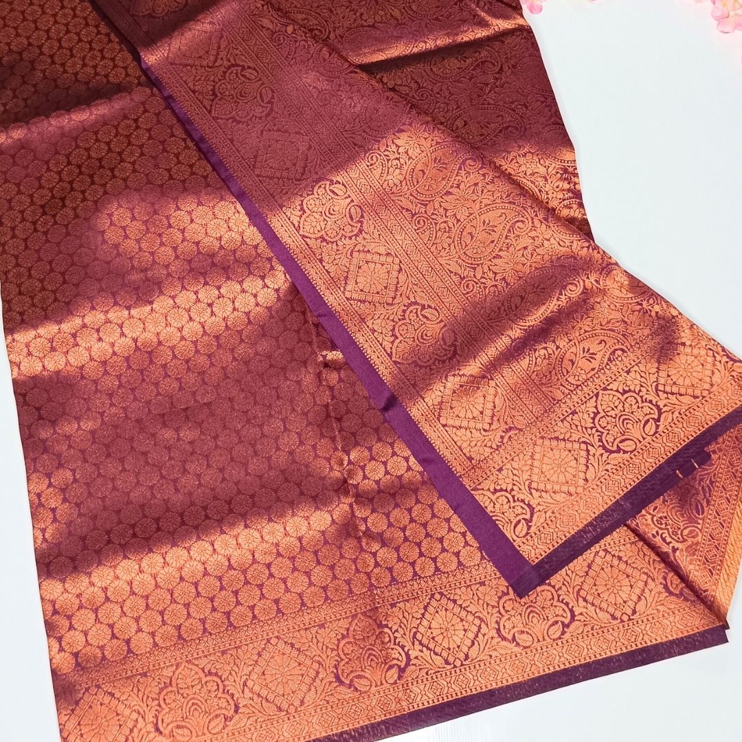 Mustard Color Soft Silk Saree - Alna Apparels