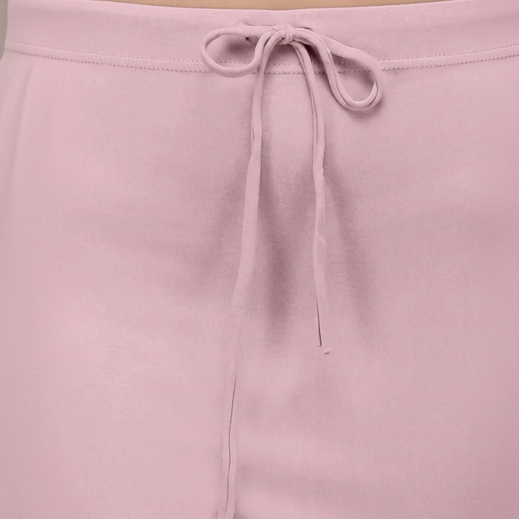 Orchid Pink Lycra Everyday Comfort Saree Shapewear For Women Alna Apparels