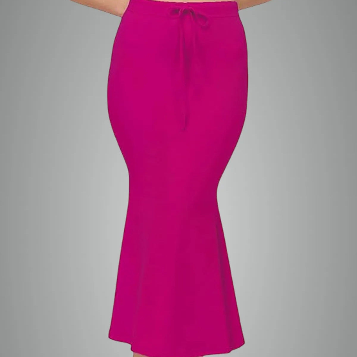 Dark Pink Lycra Everyday Comfort Saree Shapewear For Women Alna Apparels