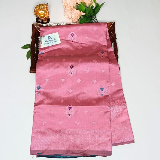 Pink Color Soft Silk Saree Alna Apparels
