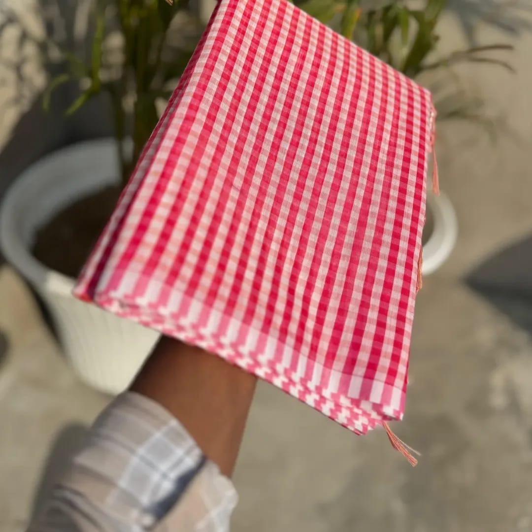 Nayantara inspired Pink Banarasi Kathan Tissue Silk Saree Alna Apparels