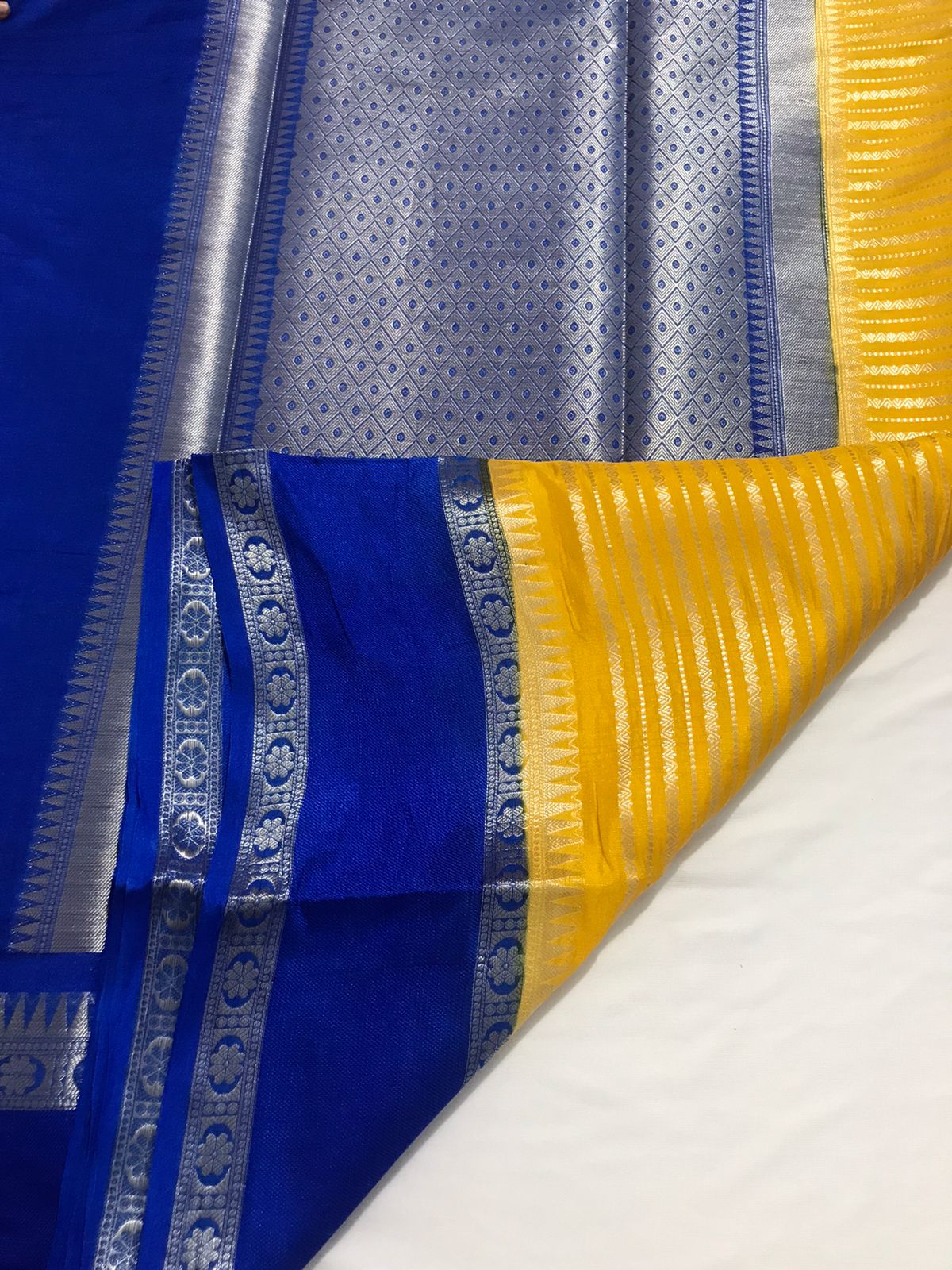 Yellow Banarasi Saree Alna Apparels