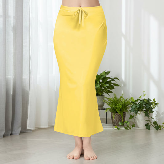 Yellow Color Lycra Everyday Comfort Saree Shapewear For Women Alna Apparels